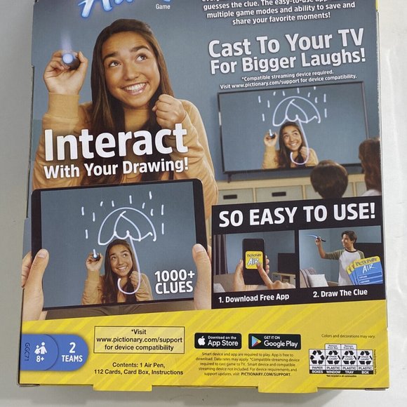 Pictionary Draw In The Air Family Team Game See It On Phone Tablet TV Screen NEW - Picture 4 of 7